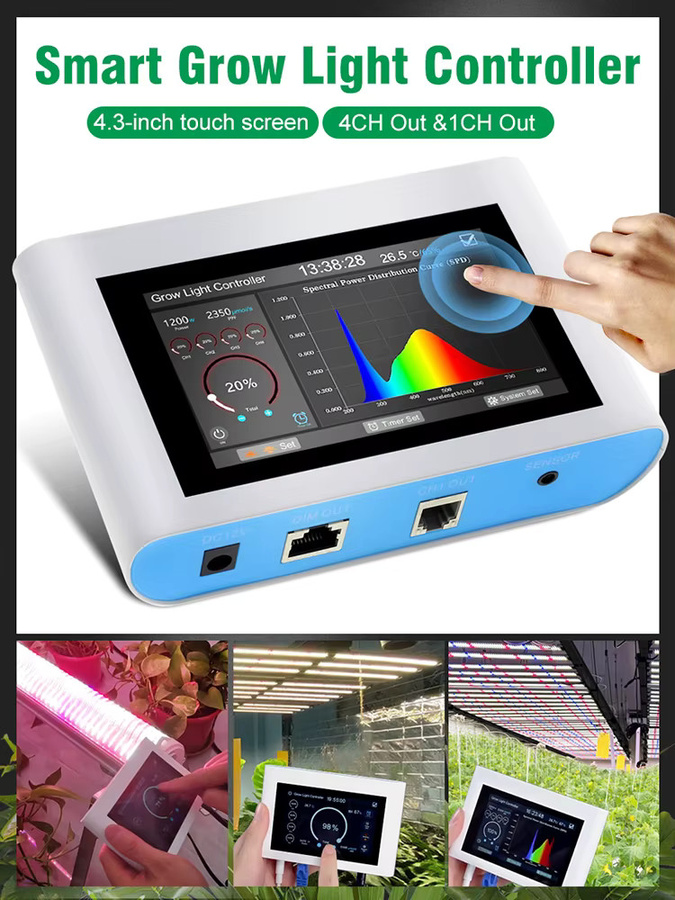 Hunta Intelligenter Kulturlichtregler für Pflanzenlampen mit 4-Zoll-Touchscreen-Display und Helligkeitsdimmer - Bild 6