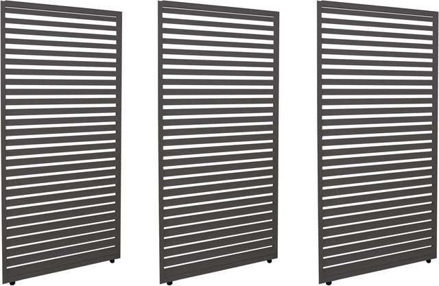 BERLINLODGE 3er-Set Aluminium Lamellenpaneele für Pergola in Anthrazit, H x B: 204 x 271 cm - Bild 1
