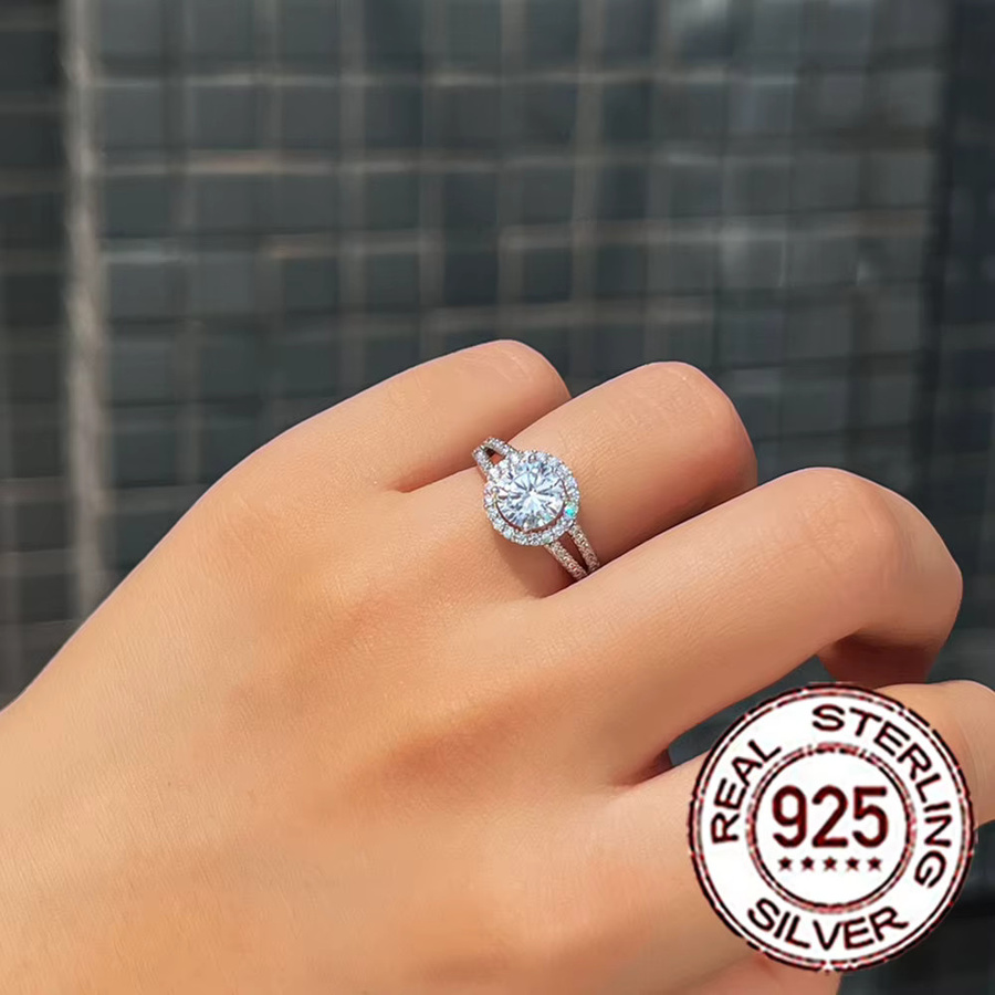Cww zircons Ring, 925 Silber, Zirkonia, Damen - Bild 3