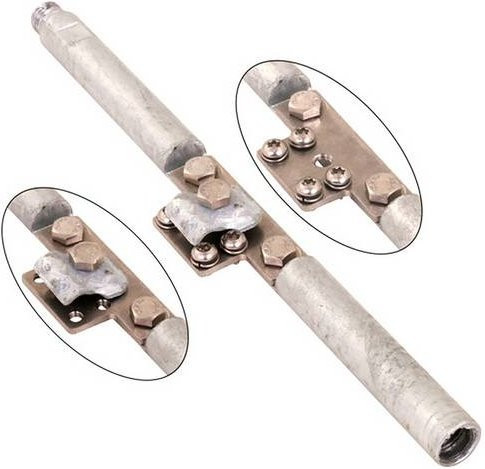 DEHN Anschlussstück aus Edelstahl in Silber - Bild 1
