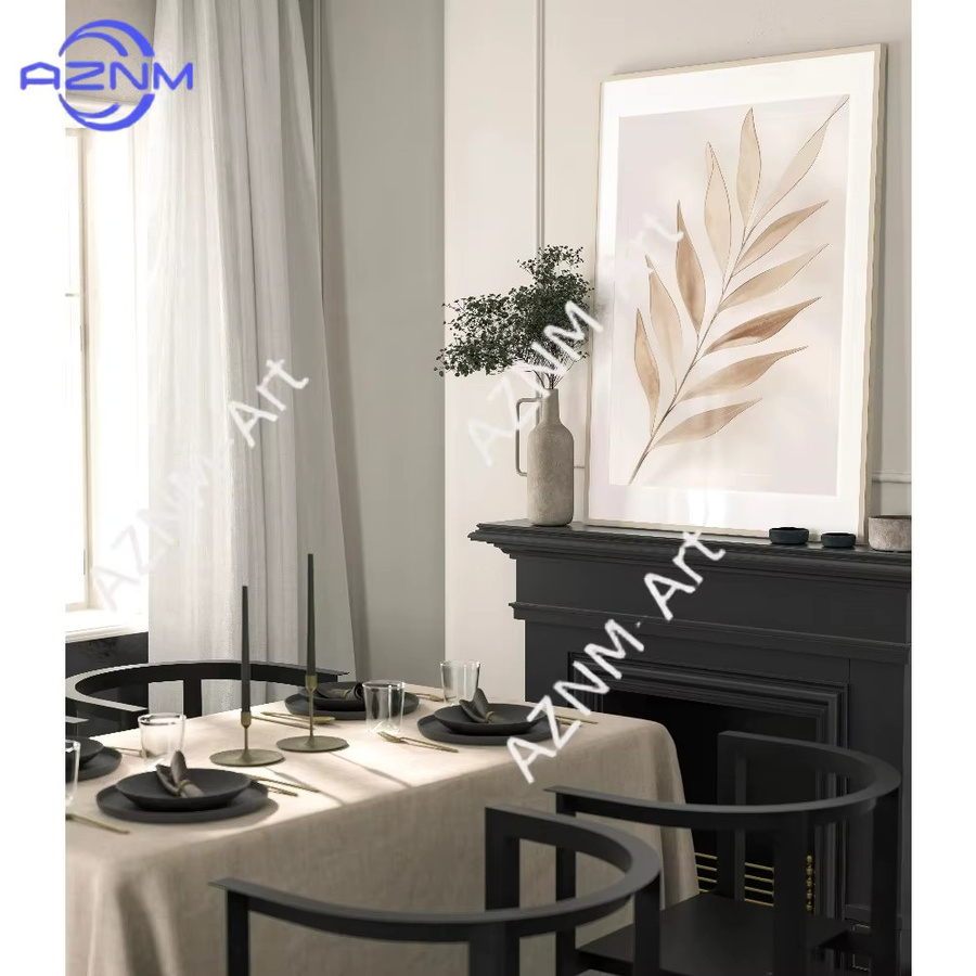 AZNM Botanische Wanddrucke Set, Beige Minimalistische Floral Kunst für Wohnzimmer und Schlafzimmer - Bild 3