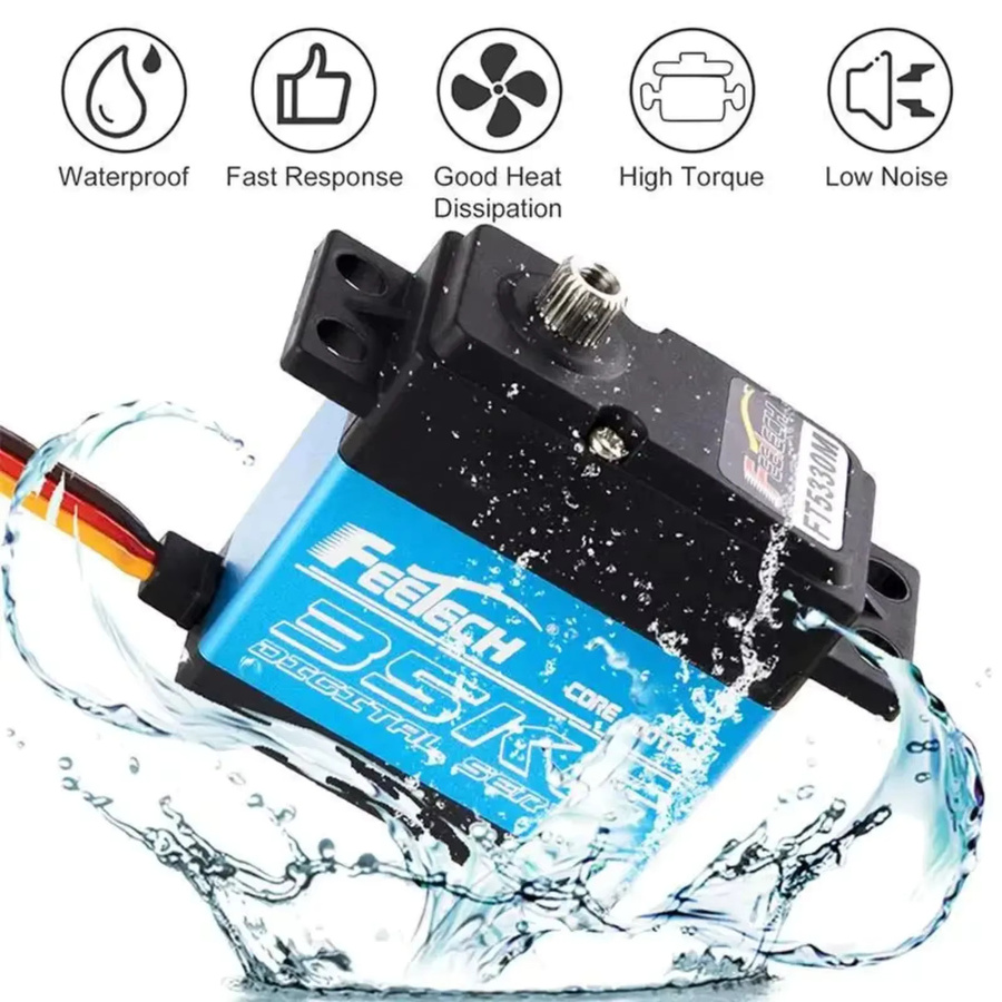 Feetech FT5330M Digitaler Servomotor, Metall, für Fahrzeuge - Bild 2