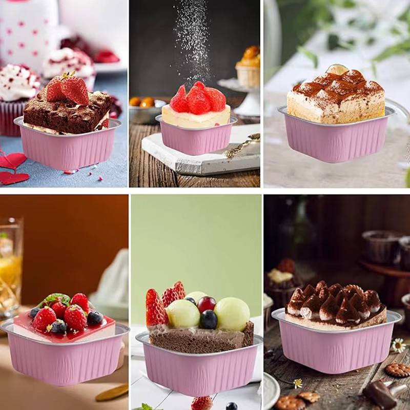 Willstar Cupcake Backformen aus Aluminiumfolie in Pink, 50 Stück - Bild 3