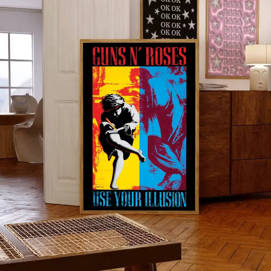 Guns N Roses Wandkunst Poster von Kayou, Multicolor, HD Wandbild für Wohnzimmer und Schlafzimmer, ohne Rahmen - Bild 5