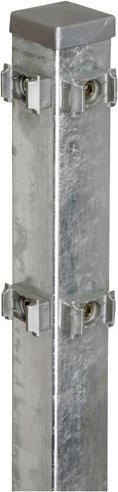 FLORAWORLD Eckpfosten aus verzinktem Stahl in Silber, B/T/H: 6 x 6 x 180 cm - Bild 1