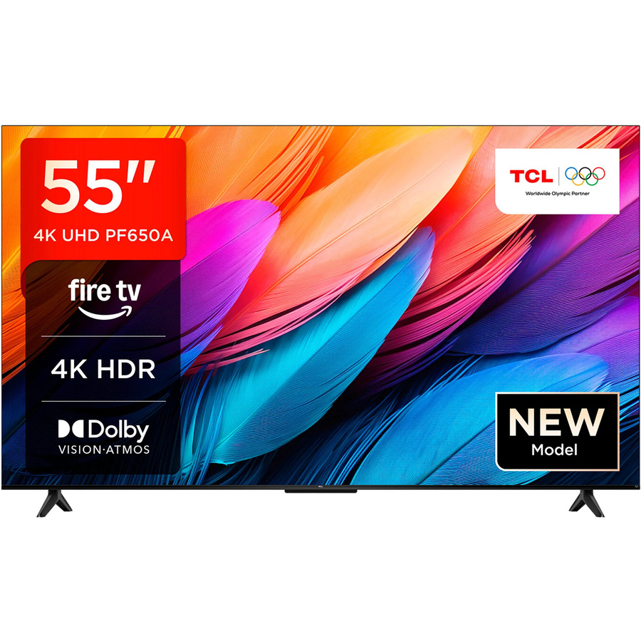 TCL 55PF650A LED-Fernseher 4K UHD in Schwarz mit Wi-Fi und Bluetooth - Bild 1