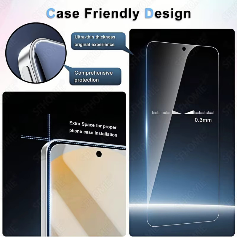 2 Stück HD Panzerglas Displayschutzfolie für Samsung Galaxy S20 S21 S23 S24 FE A51 A52 A53 A54 A55 A56 A57 in Transparent - Bild 5