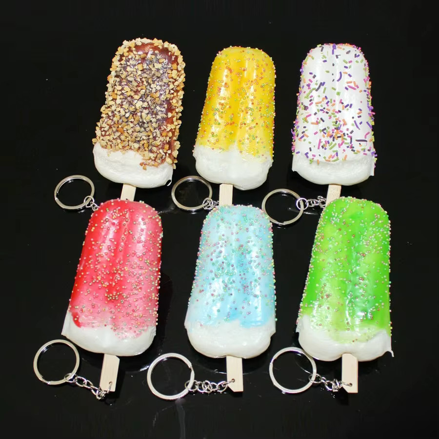 Merylover Simuliertes Eis Lebensmittelmodell als kreativer Kühlschrank Aufkleber in Blau und Multicolor für Dessert Shop Display und Fotografie Requisiten - Bild 2