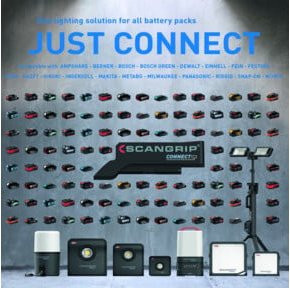 Bosch Akku-Adapter SMART CONNECTOR für Bosch AMPShare Scangrip in Schwarz - Bild 1