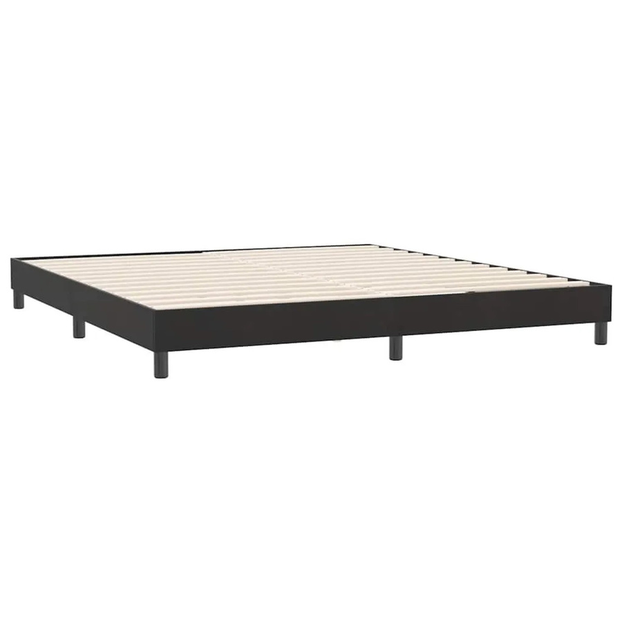 vidaXL Bettgestell aus Samt in Schwarz, B/T/H: 200 x 220 x 183 cm - Bild 2