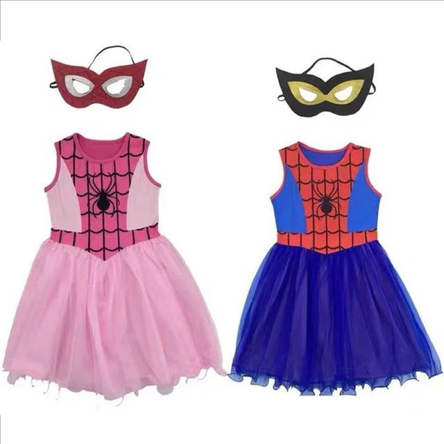 ZOBOTT Spider Girls Cosplay Kinder-Faschingskostüme, Marvel, Mädchen - Bild 1