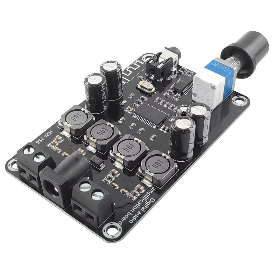 UICPAL XH-A415 Verstärkerplatinenmodul mit Bluetooth 5.0, TPA3118D2 Hochleistung, variable Frequenz, Schwarz - Bild 3