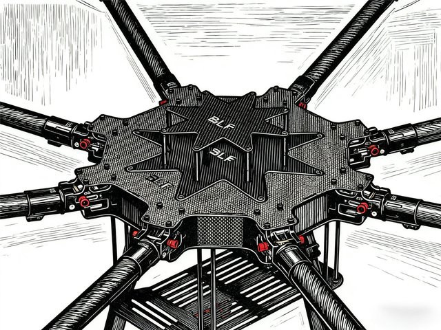 Angeltoy LX1100 Vollcarbon Octa-Rotor Rahmen Set in Schwarz mit Doppel-M9N Flugsteuerung, BLHELI 40A ESC und D4114 Motoren, Länge: 1100 mm - Bild 1
