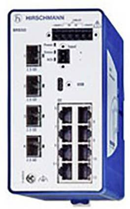 Hirschmann 942 170-020 BRS50-8TX/4SFP-EEC Industrial Ethernet Switch in Blau - Bild 1