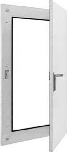 Hager Tür FB61WLN aus Stahl in Weiß, B: 57,5 cm, H: 119,5 cm - Bild 1