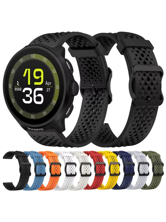 Suunto Uhrenarmband Silikon, 22 mm, blue, Unisex - Bild 5