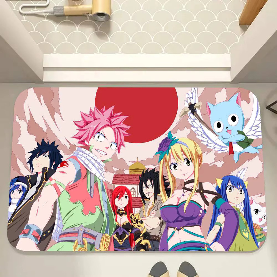 Rutschfeste Anime Fairy Tail Bodenmatte in Mehrfarben für Wohnzimmer, Küche oder Badezimmer - Bild 3