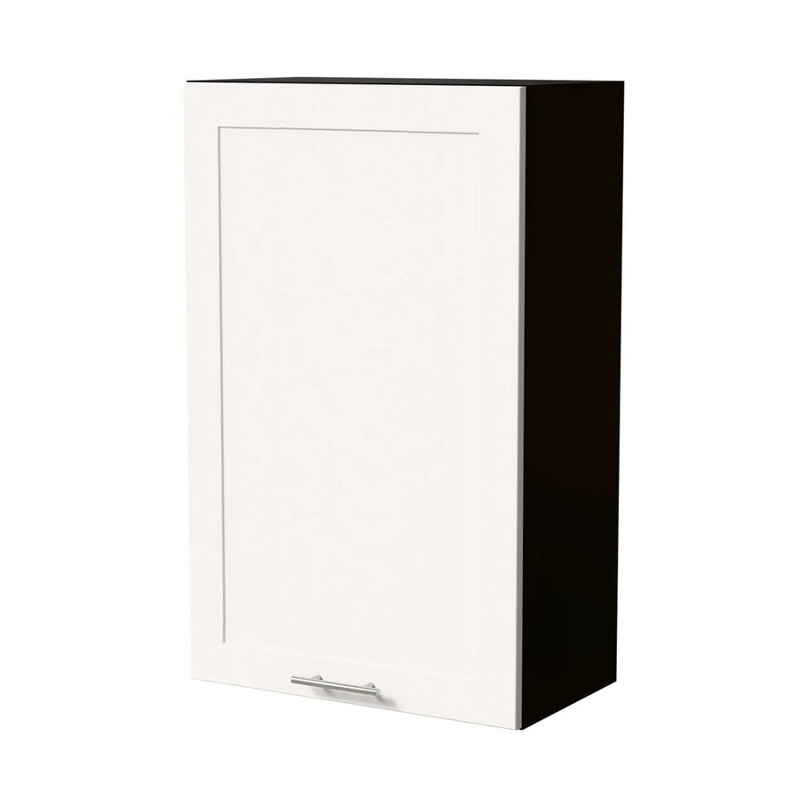 Feldmann-Wohnen Hängeschrank Oslo W4/60/60 Schwarz Weiß Matt mit Soft-Close und Regalböden, B/T/H: 60 x 32,5 x 96 cm - Bild 2