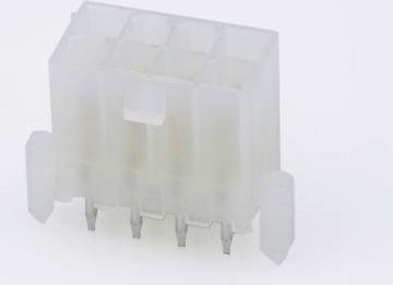 Molex Einbau-Buchsenleiste Standard mit 8 Polen, Rastermaß 4.20 mm, Gold und Transparent - Bild 1