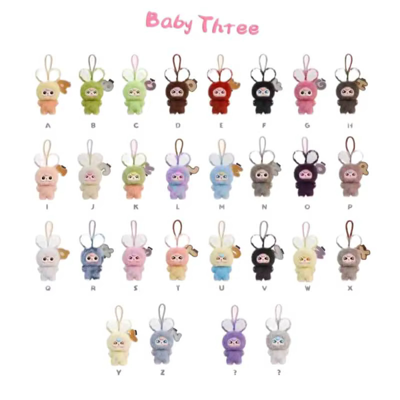 52TOYS Baby Three Super Mini Bunny Serie, Blindbox-Spielzeuge, Puppen-Rucksackanhänger - Bild 3