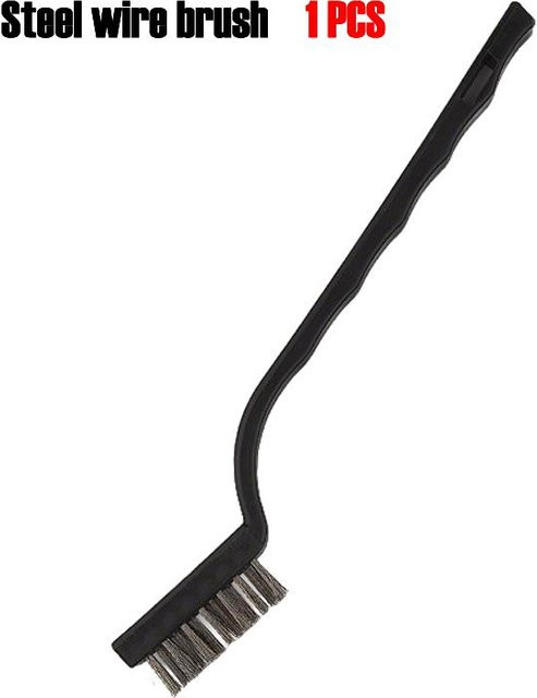 AXE SHAN Drahtbürste aus Nylon, Edelstahl und Kupfer für die Rostentfernung und zum Polieren in Heim, Werkstatt und Handwerk, Schwarz und Messing - Bild 1