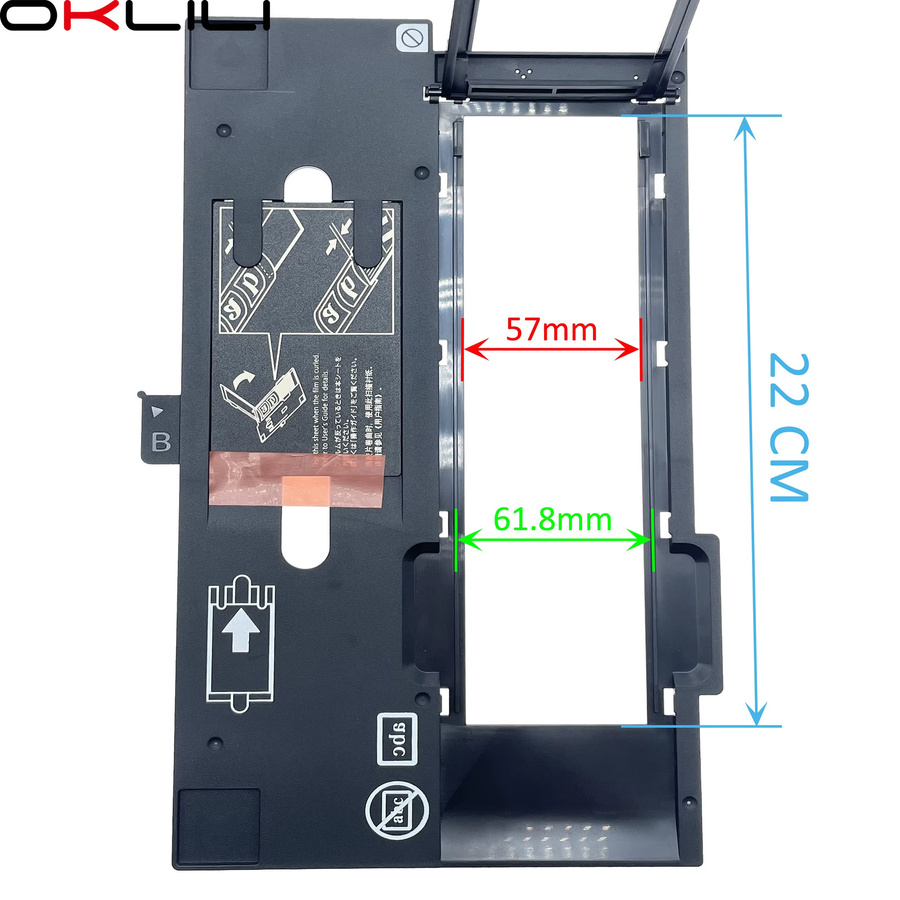 OKLILI Scanner-Folienhalter Brownie Asp 120-220-620 60 mm Slide/Negative Cover Guide Ersatz für Epson V500 V550 V600 in Schwarz - Bild 3