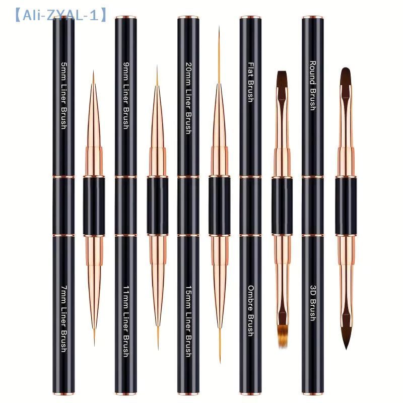 JETTING Nail Art Pinsel, 5 Stück, doppelseitig, Liner und Detailpinsel - Bild 2