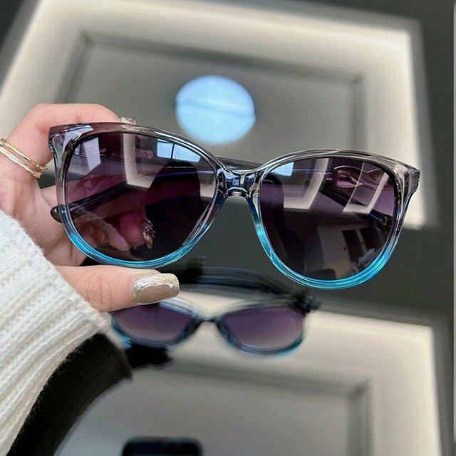 Julyrays Sonnenbrille, Rund, Vollrand, Kunststoff, Damen - Bild 1