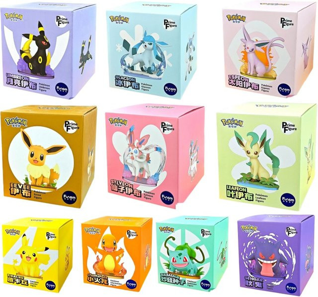 Funism Pokémon Glaceon Leafeon Psyduck Slowpoke, Sammelfigur, PVC-Modell - Bild 1