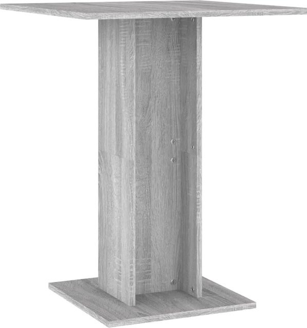 vidaXL Bistro-Tisch aus Holzwerkstoff in Grau, B/T/H: 60 x 60 x 75 cm - Bild 1