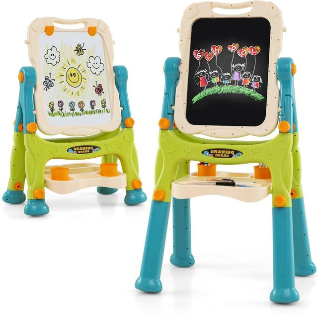 COSTWAY Kindertafel doppelseitig - Bild 1