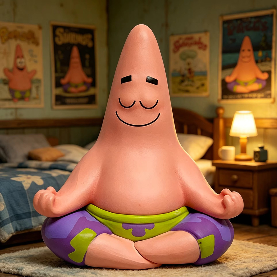 Bandai SpongeBob Patrick Star, PVC-Figuren Puppe, Einzelfigur - Bild 3
