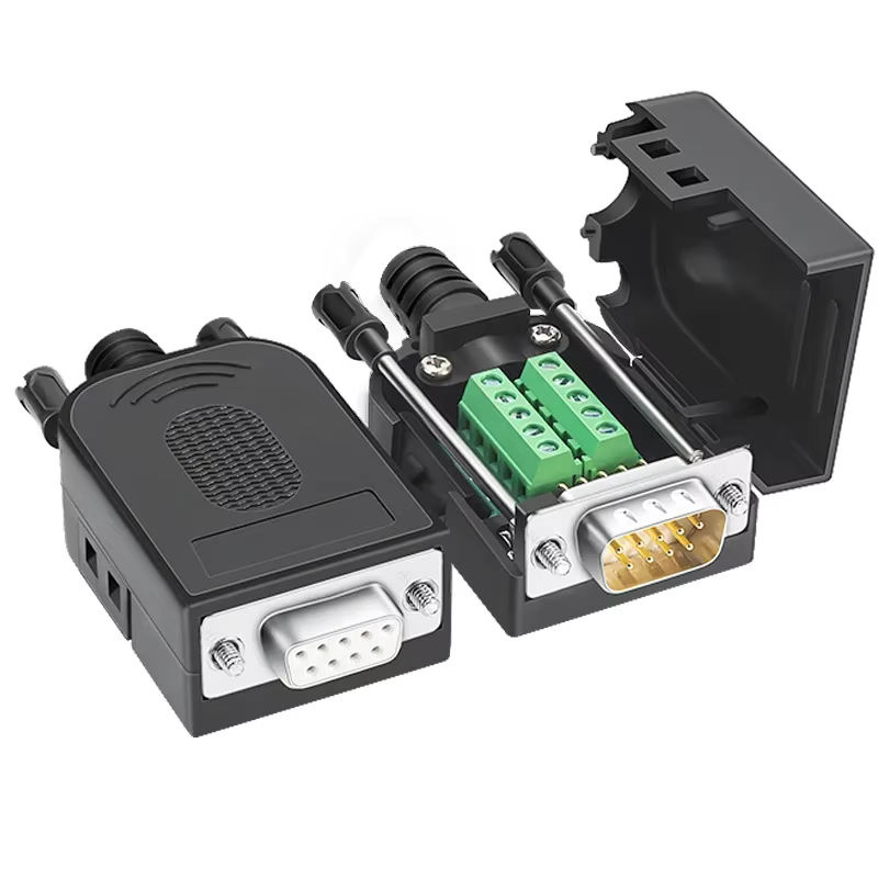 DIVEDEER DB9-Stecker RS232 RS485 D-SUB-Klemmen als Breakout-Stecker für 21–24 AWG-Draht, lötfrei, männlich oder weiblich - Bild 2