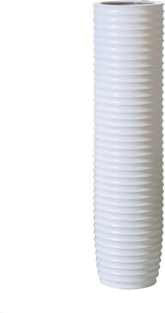 Gilde Bodenvase Gentle in Weiß aus Keramik, Höhe: 58 cm, Durchmesser: 17 cm - Bild 1