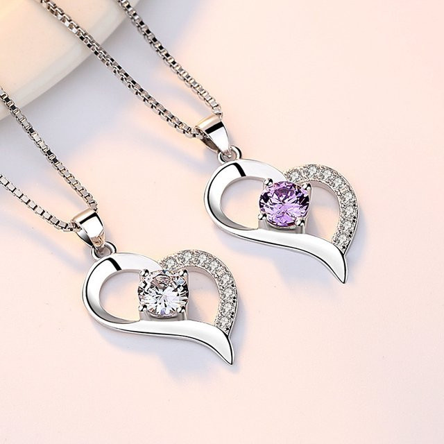 SAY Halskette 925 Sterling Silber, Zirkonia, Damen - Bild 1