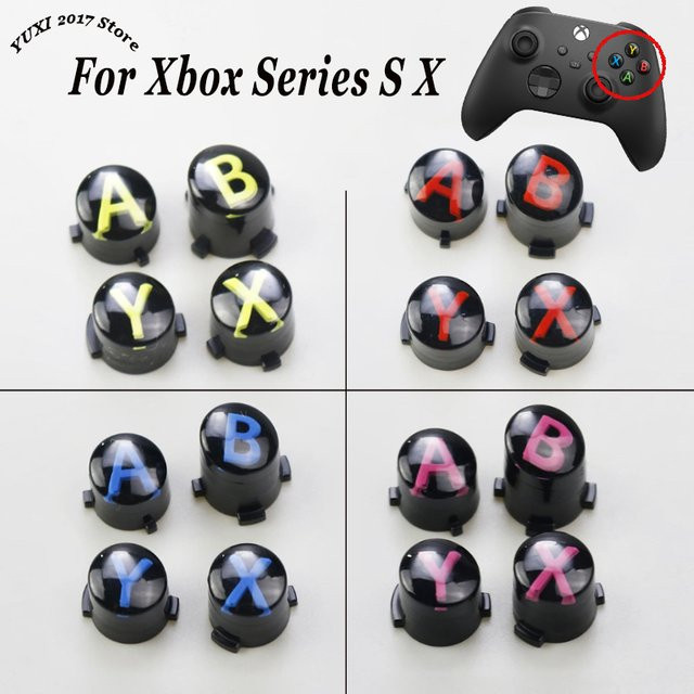Yu Xi ABXY-Controller-Tasten für Xbox-Serie S/X in Schwarz, Blau oder Grau zum Austausch und zur Reparatur - Bild 1