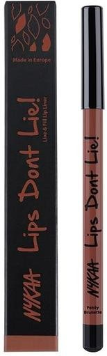 Nykaa Line & Fill Lipliner, Feisty Brunette 11, Matt - Bild 1