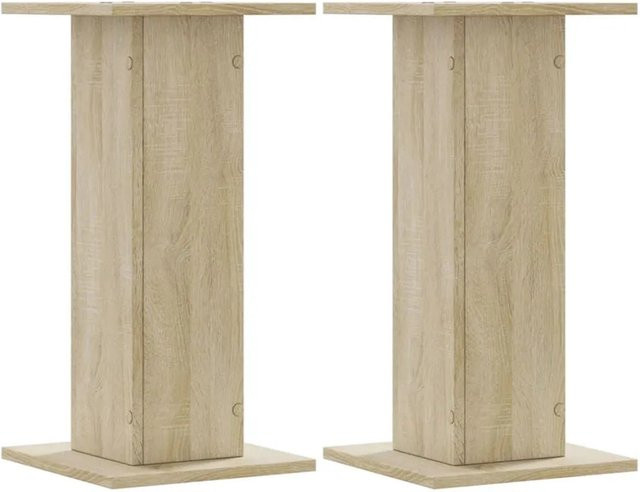 2er Set vidaXL Pflanzenständer aus Holzwerkstoff in Sonoma Eiche, B/T/H: 30 x 30 x 60 cm - Bild 1