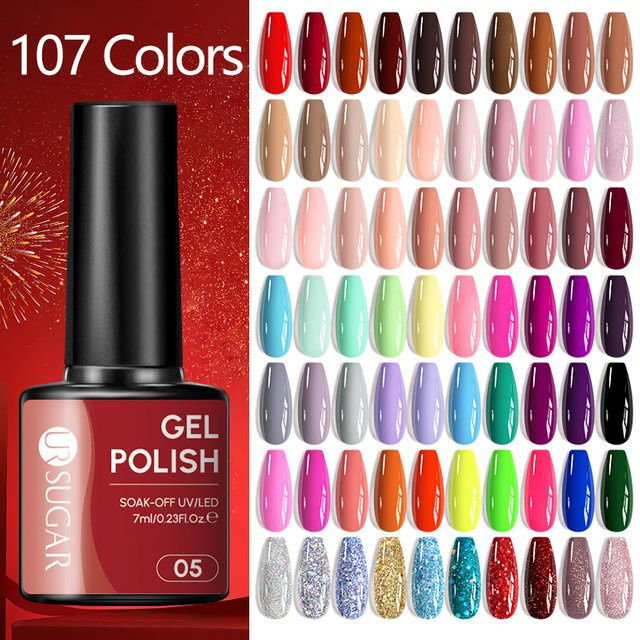 UR SUGAR Fresh Macaron Nagelgel, 7 ml, Glänzend - Bild 1