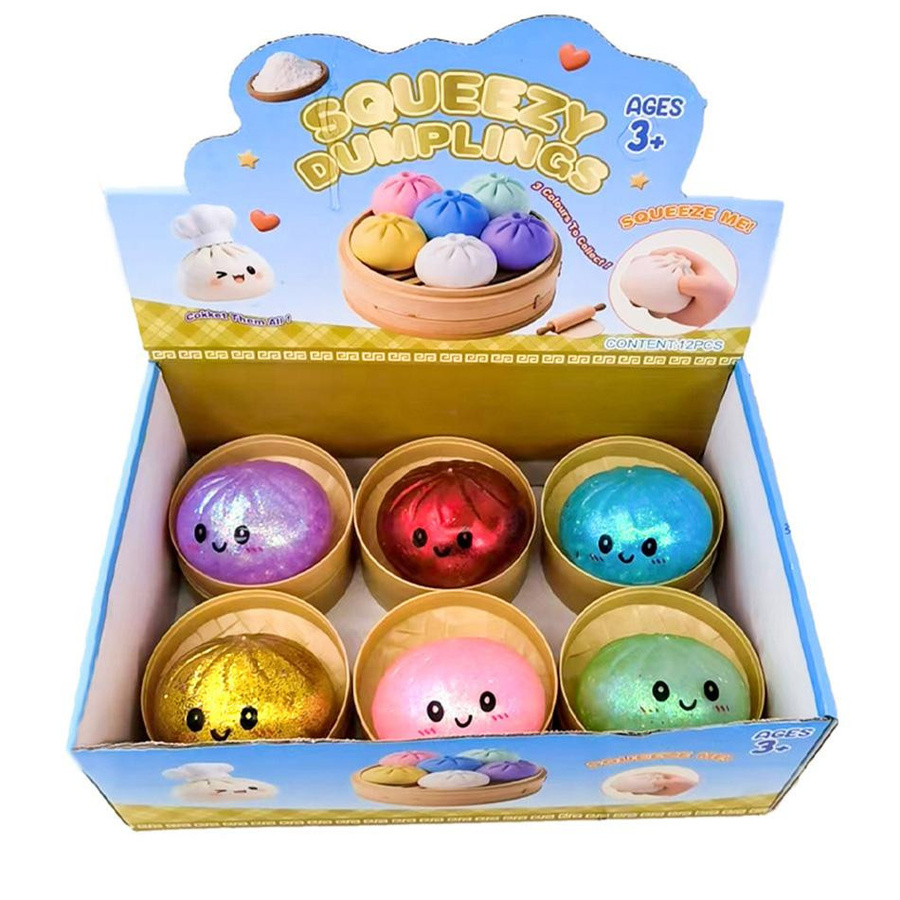 Topmix Glitzer Teigtasche Squishies, Mystery Box, Buntes Essen, Sensorisches Fidget Spielzeug, Anti Stress Knetball - Bild 4