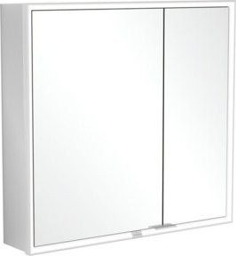 V&B Spiegelschrank MY VIEW NOW mit LED-Beleuchtung und 2 Türen, Weiß, B: 80 cm, H: 75 cm, T: 16,8 cm - Bild 1