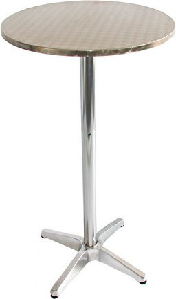 MVG Bistrotisch MVG-HA021 höhenverstellbar silberfarben Durchmesser: 60 cm, Höhe: 70 bis 110 cm - Bild 1
