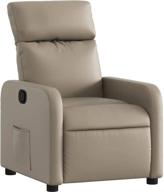 vidaXL Relaxsessel in Cappuccino-Braun aus Kunstleder mit Armlehnen und manueller Verstellung - Bild 1