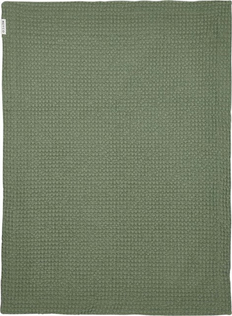Meyco Babydecke aus Waffelpiqué in Grün mit geometrischem Muster, B/B: 75 x 100 cm
