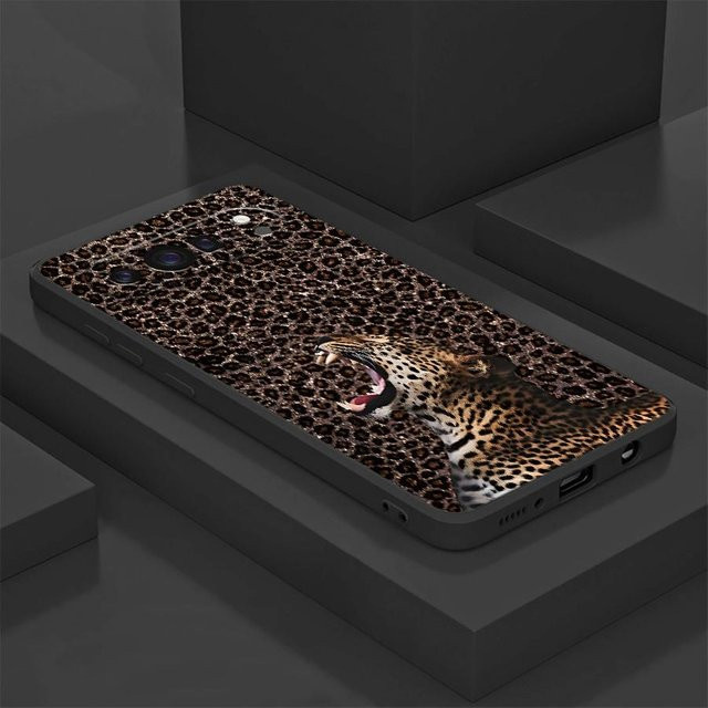 Funda Handyhülle Case mit Leopardenmuster für Google Pixel 6 7 8 9 Pro XL und 6a 7a 8a 9a in Schwarz und Multicolour - Bild 1
