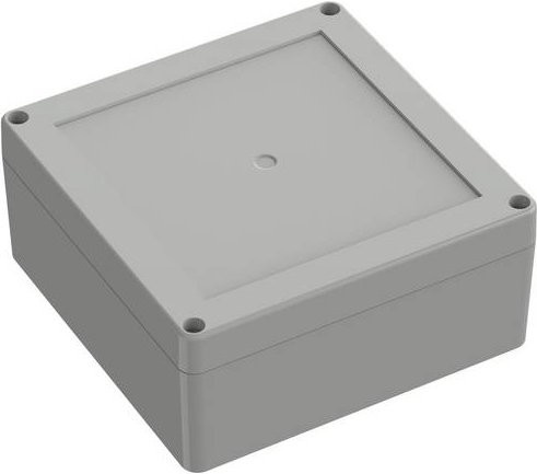 TRU COMPONENTS Universal-Gehäuse TC-10860716 aus ABS-Kunststoff in Lichtgrau, B/T/H: 134,70 x 134,70 x 60,10 cm - Bild 1