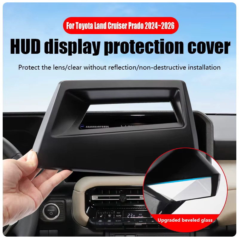 HUD Display Abdeckung für Toyota Land Cruiser Prado 250 J250 (2024-2026) Head Up Display Schutzfolie in Schwarz - Bild 4