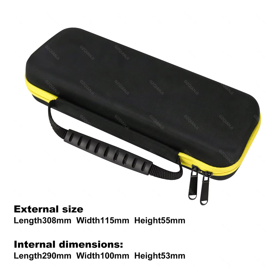 Hard Eva Travel Tragetasche und Aufbewahrungskoffer in Schwarz für Peripage A40 Bluetooth Drucker - Bild 4