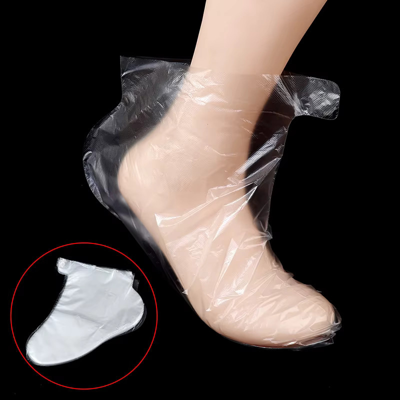Sommer4 Einweg-Peeling-Fußmasken, 100 Stück, Transparent - Bild 2