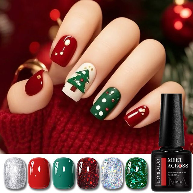 MEET ACROSS Nagelgel Set, 6 Stück, Glänzend - Bild 1